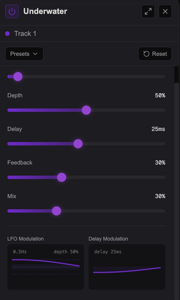 Underwater plugin