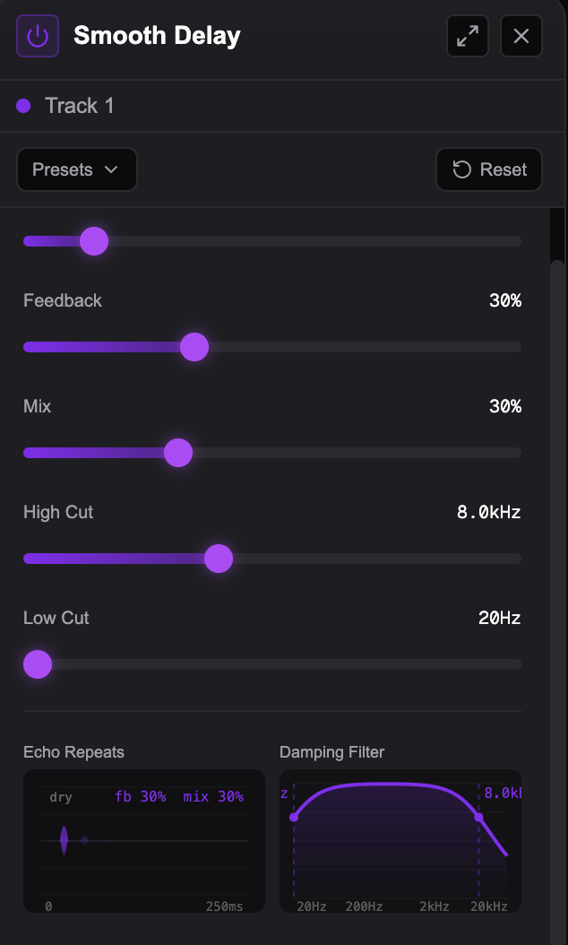 Smooth Delay plugin