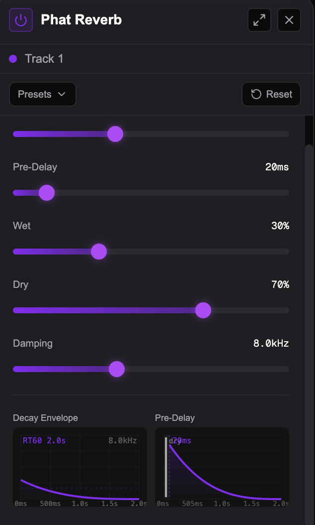 Phat Reverb plugin