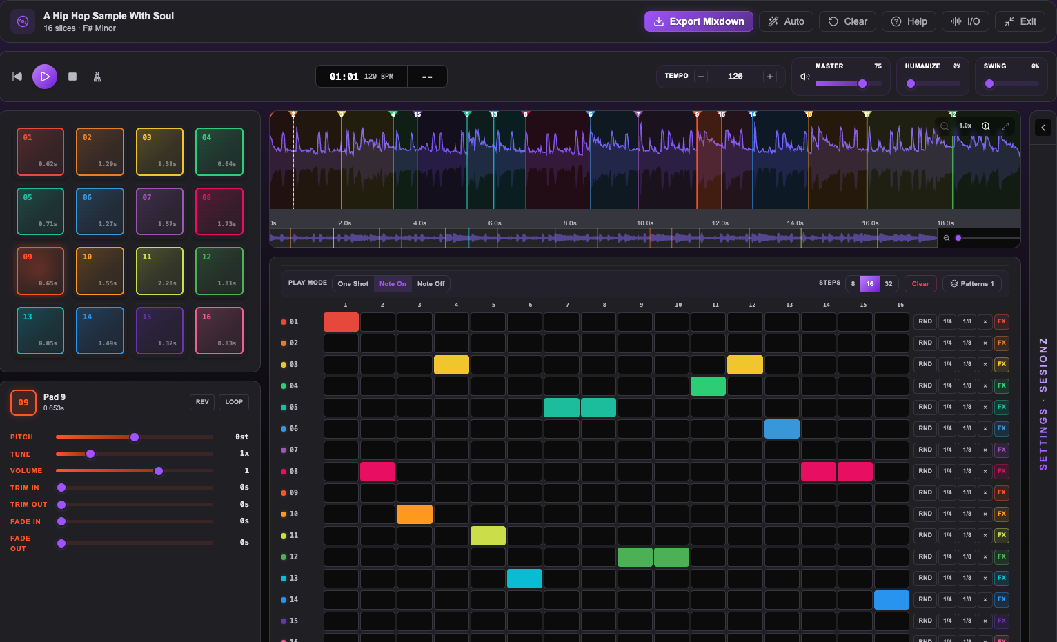 Sesionz Sample Maker - Full Interface